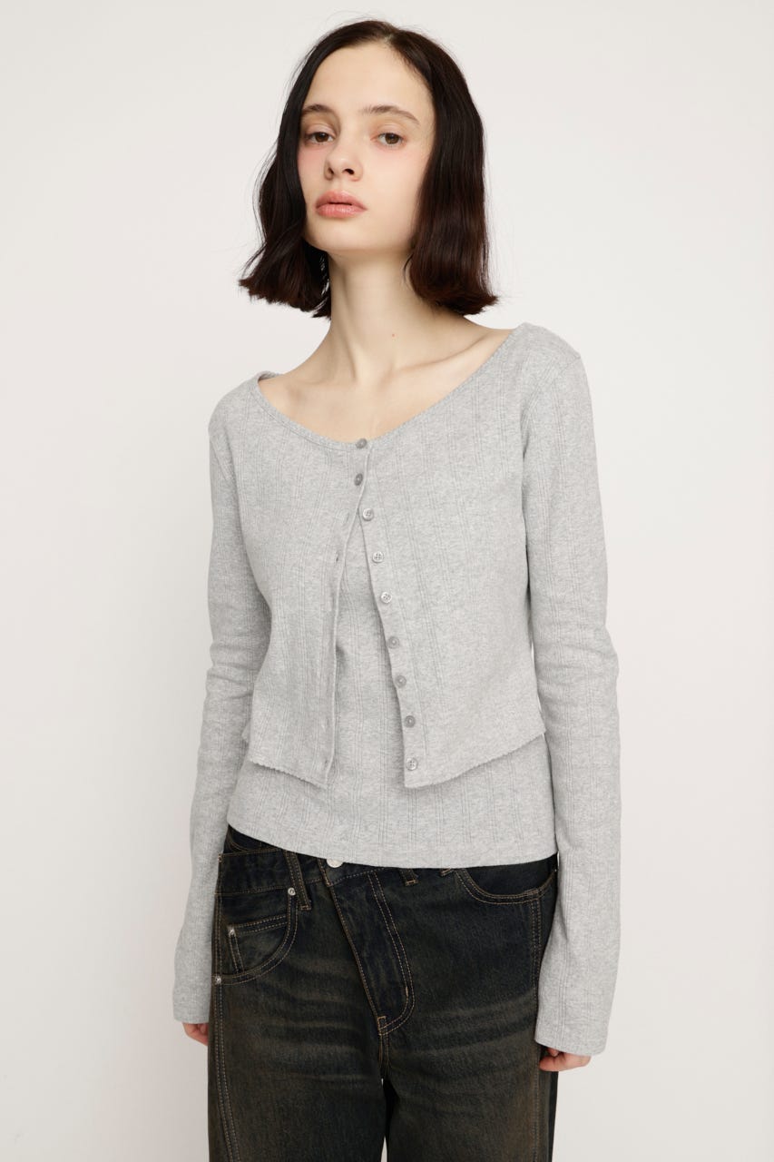 S LINE EYELET 2P T.GRY FREE