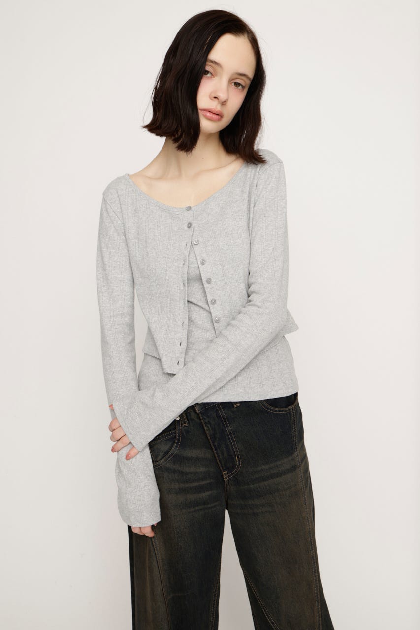 S LINE EYELET 2P T.GRY FREE