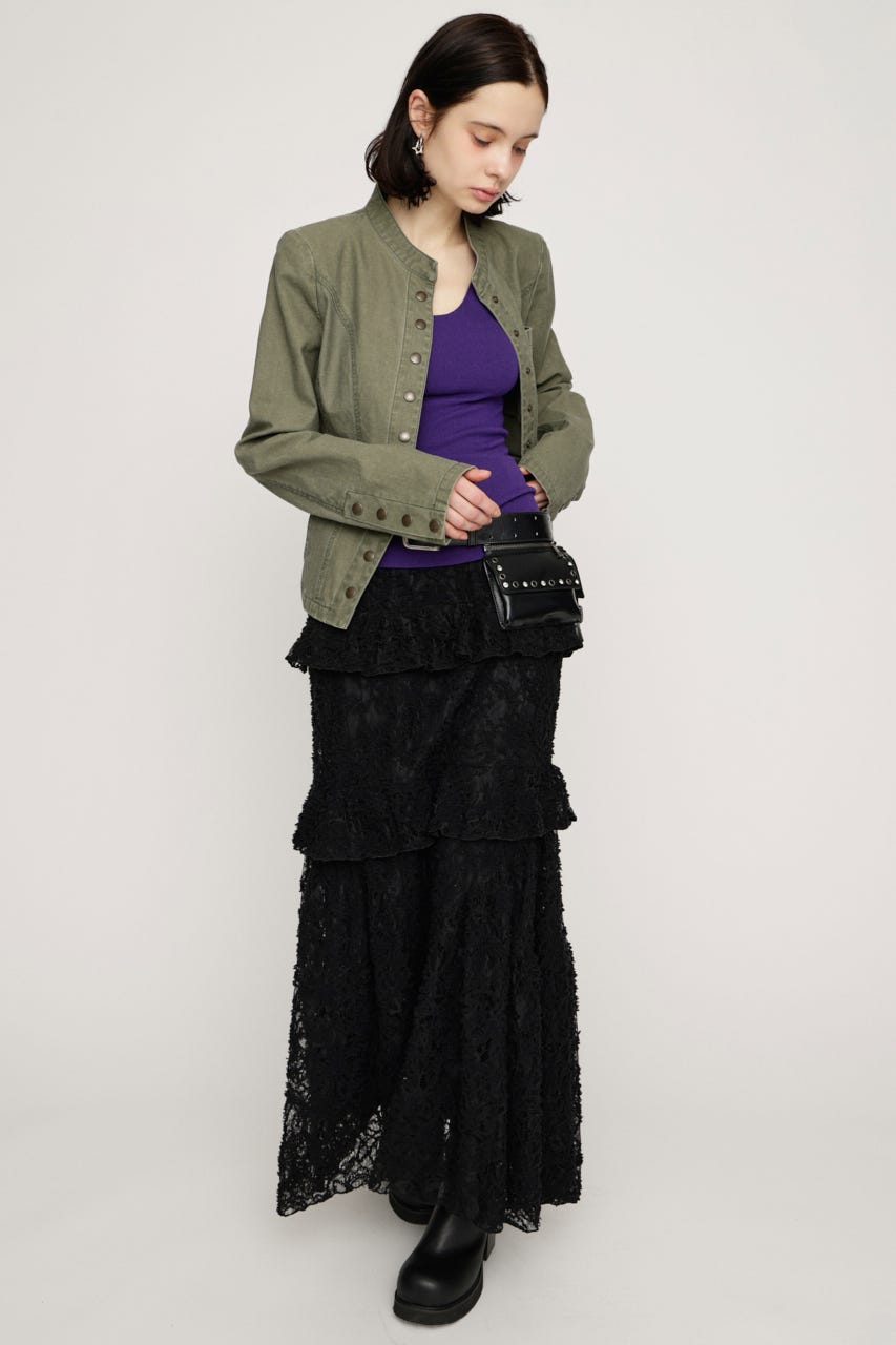 LACE MERMAID スカート BLK FREE