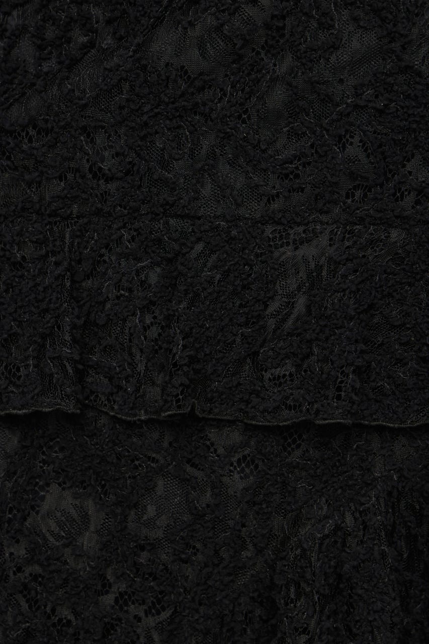 LACE MERMAID スカート BLK FREE