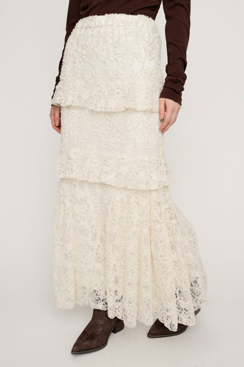 LACE MERMAID スカート IVOY FREE
