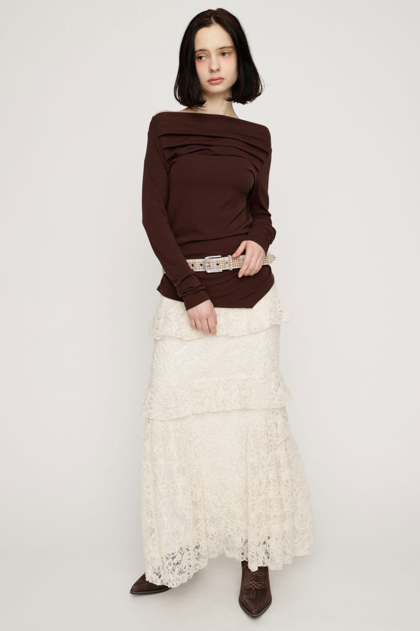 LACE MERMAID スカート IVOY FREE