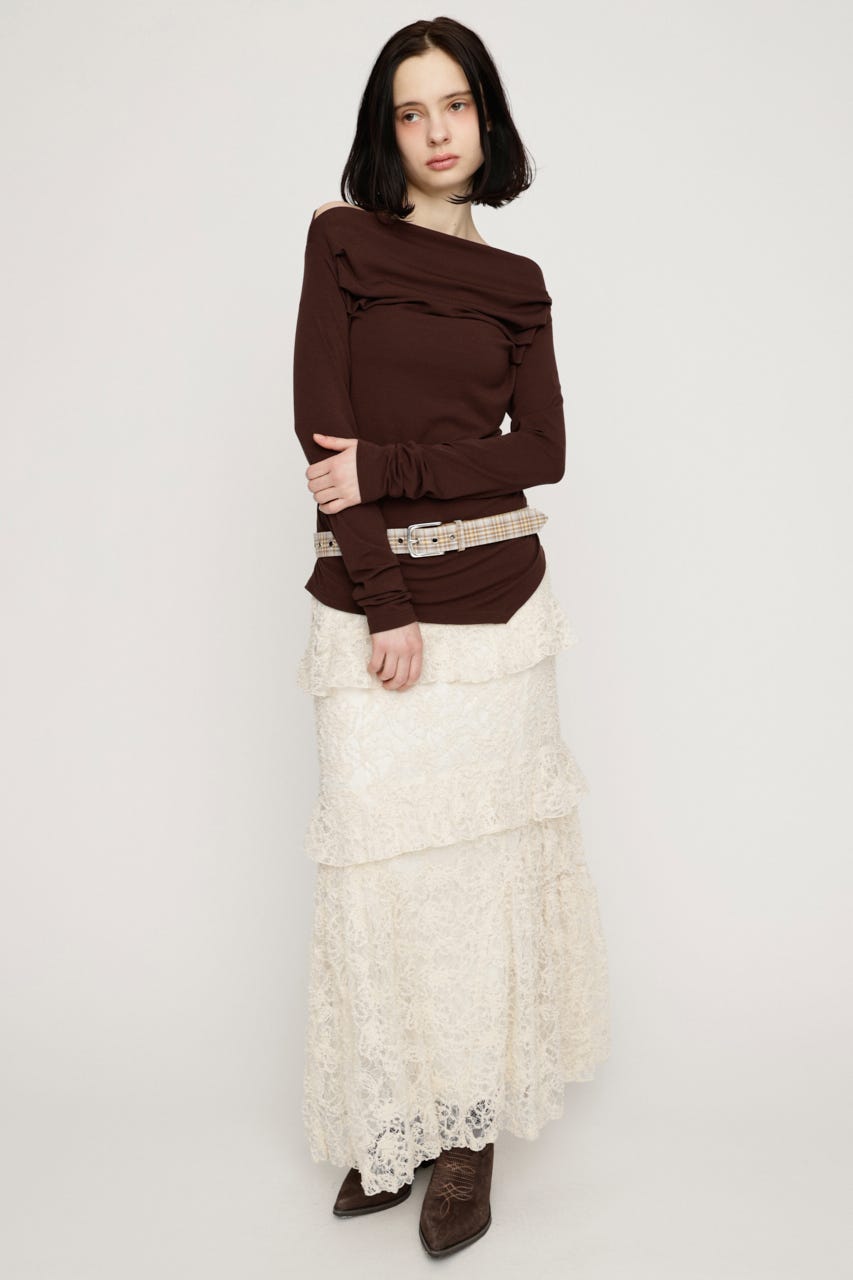 LACE MERMAID スカート IVOY FREE