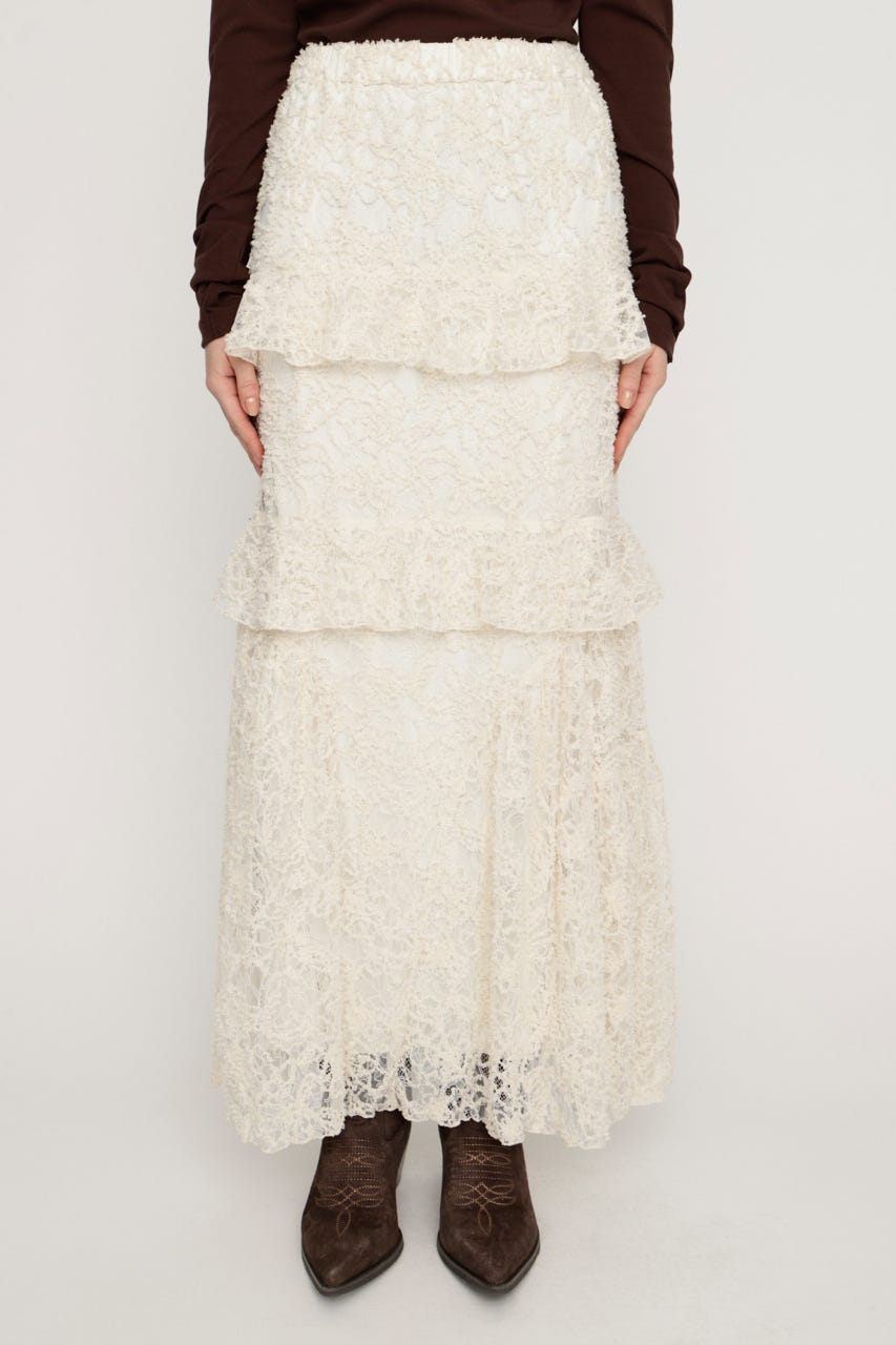 LACE MERMAID スカート IVOY FREE