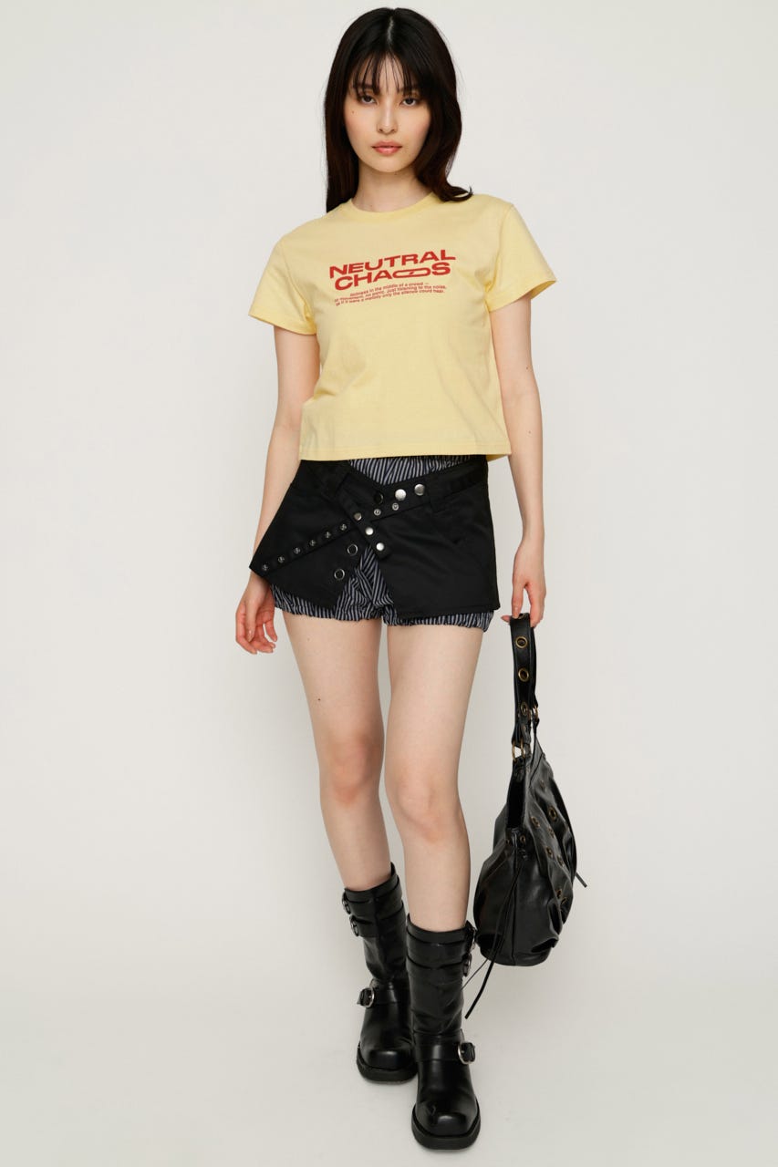 COMPACT LOGO トップス L/YEL FREE