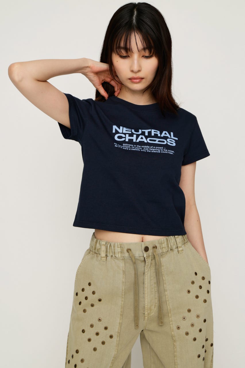 COMPACT LOGO トップス NVY FREE