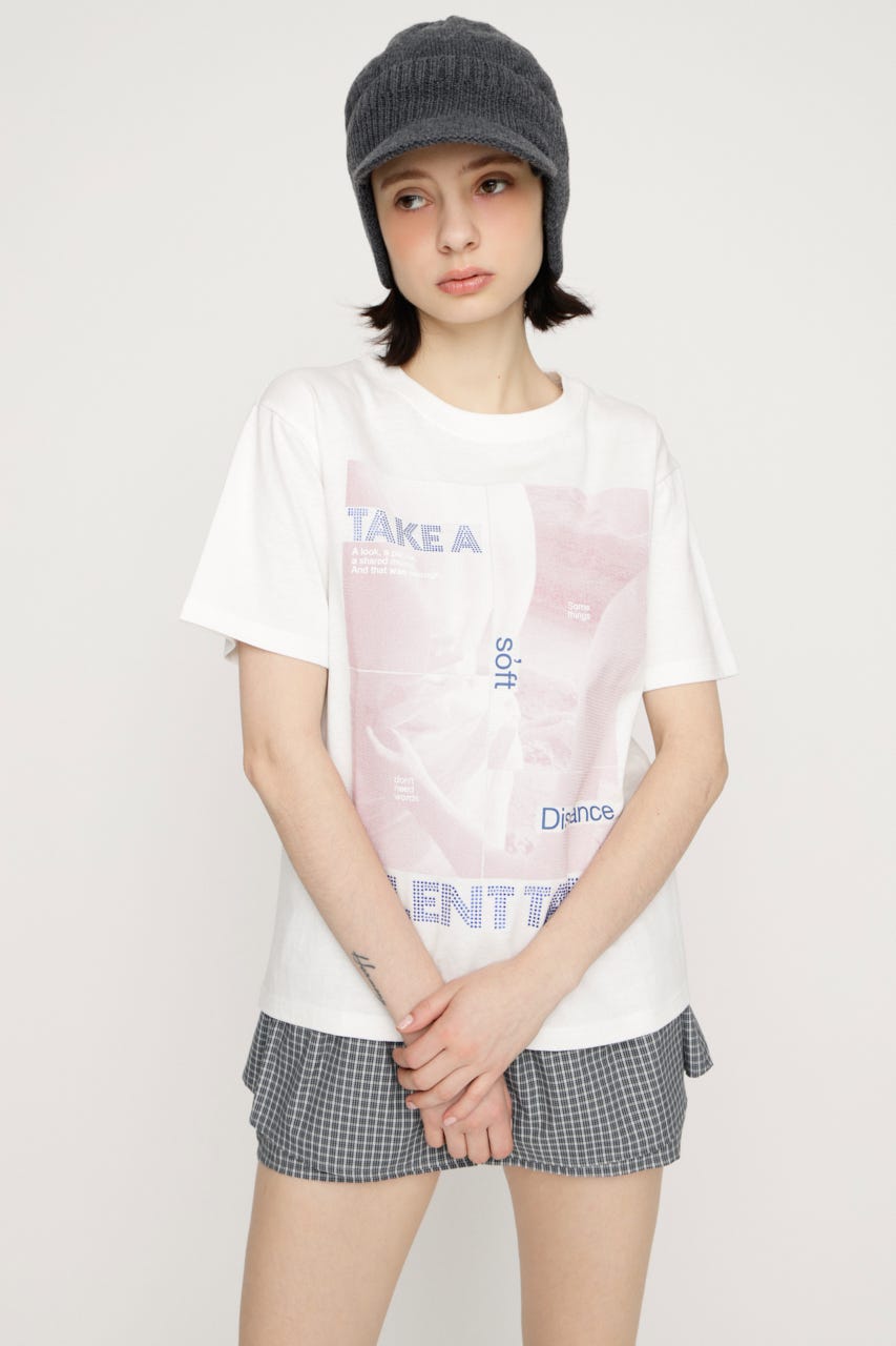 PHOTO & JEWEL MIX Tシャツ WHT 1
