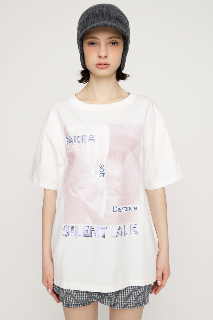 PHOTO & JEWEL MIX Tシャツ WHT 1