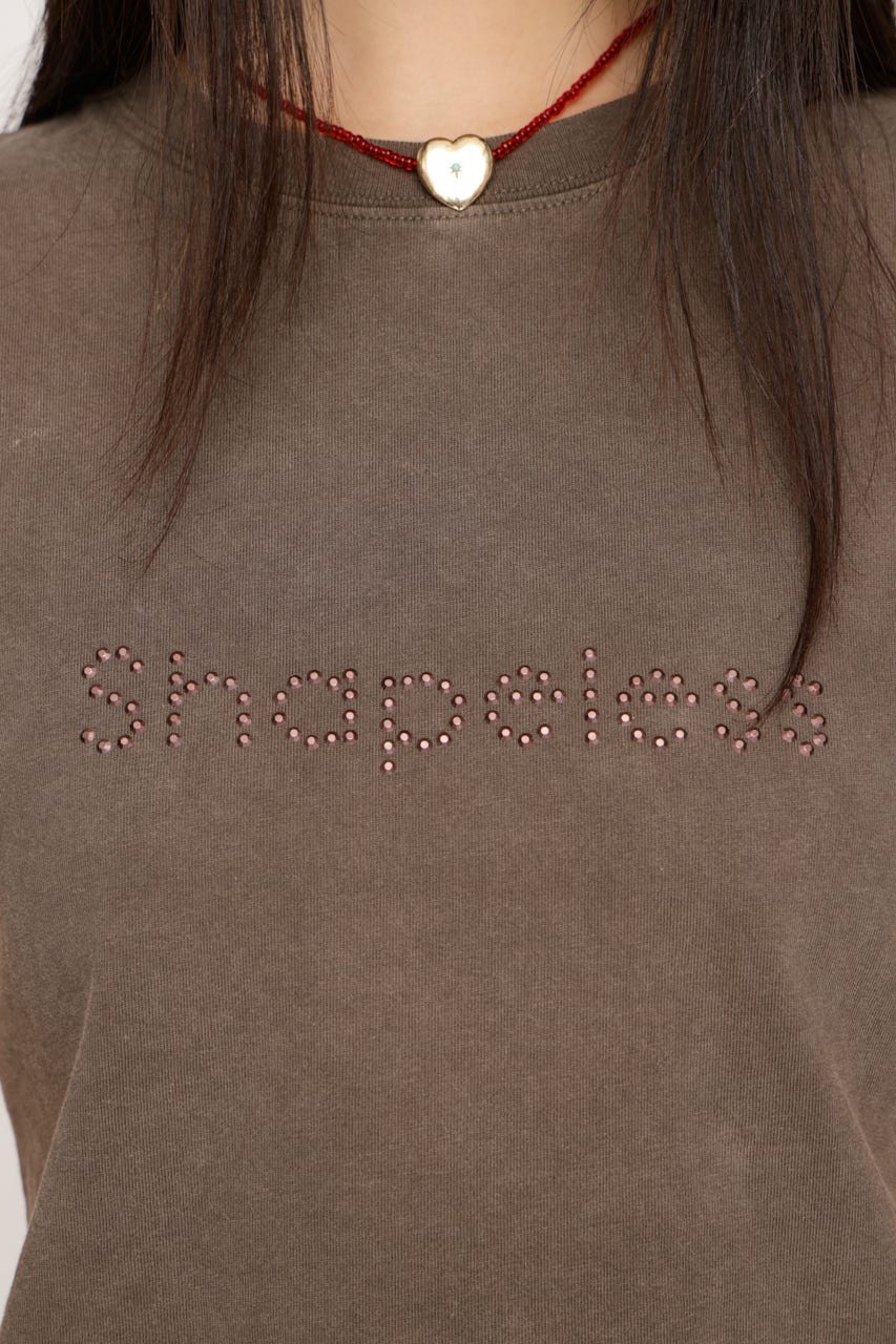 WASHED STONE LOGO Tシャツ KHA FREE