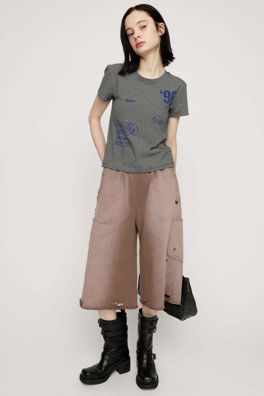 SLY | BORDER ON GRAPHIC Tシャツ (Tシャツ・カットソー(半袖) ) |SHEL