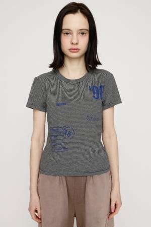 BORDER ON GRAPHIC Tシャツ