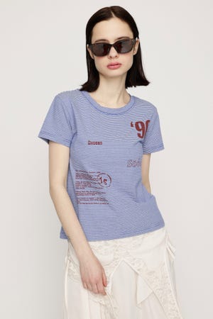 BORDER ON GRAPHIC Tシャツ