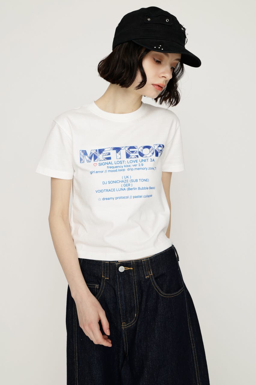 【SNSで話題！】PATTERN LOGO COMPACT Tシャツ WHT FREE