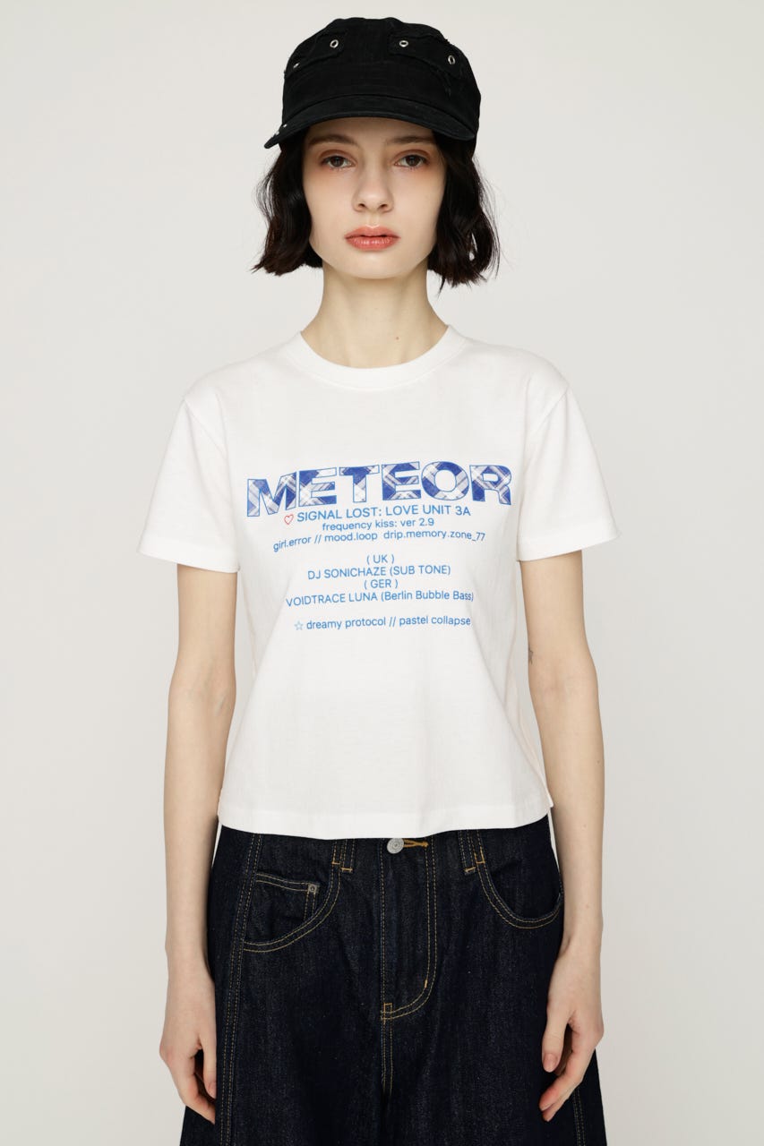 【SNSで話題！】PATTERN LOGO COMPACT Tシャツ WHT FREE