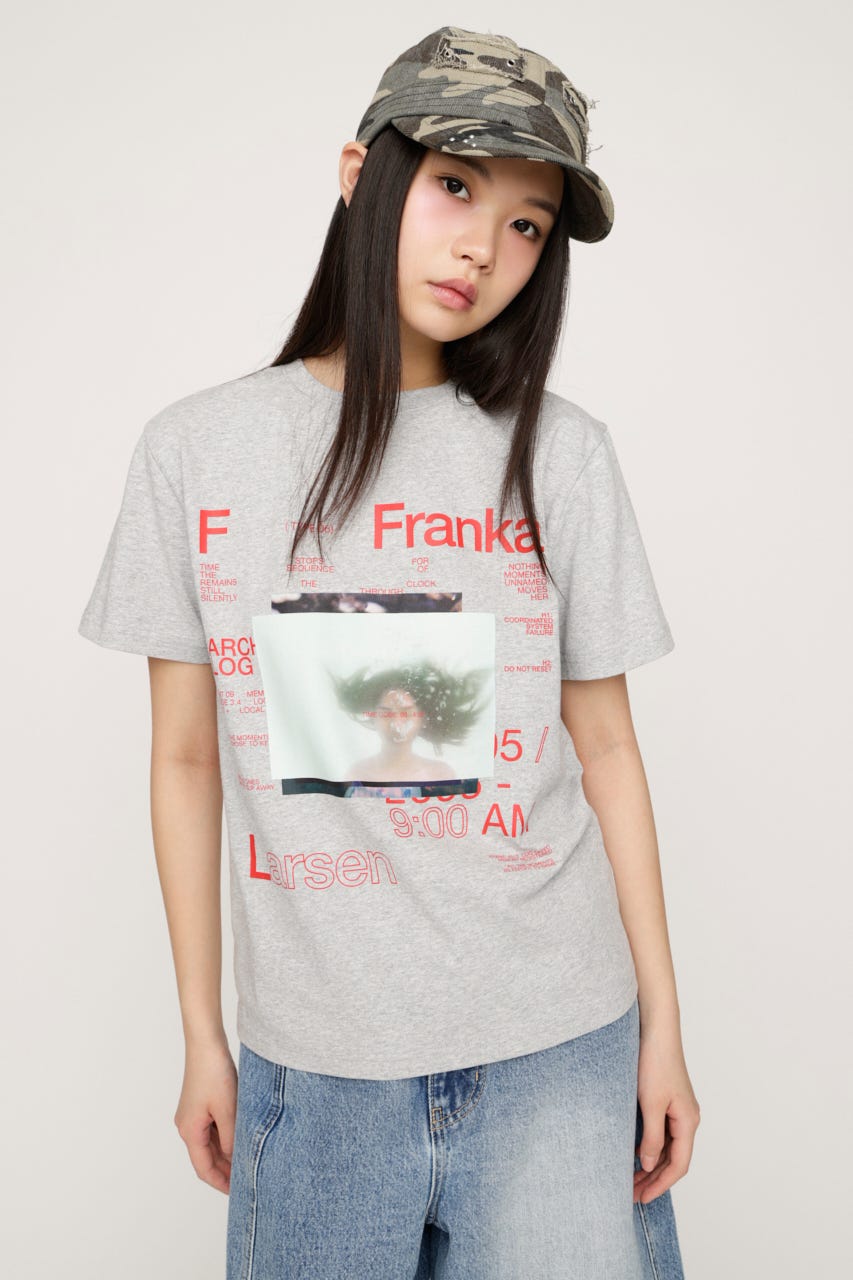 PHOTO LOGO 2 SIZE Tシャツ T.GRY 2