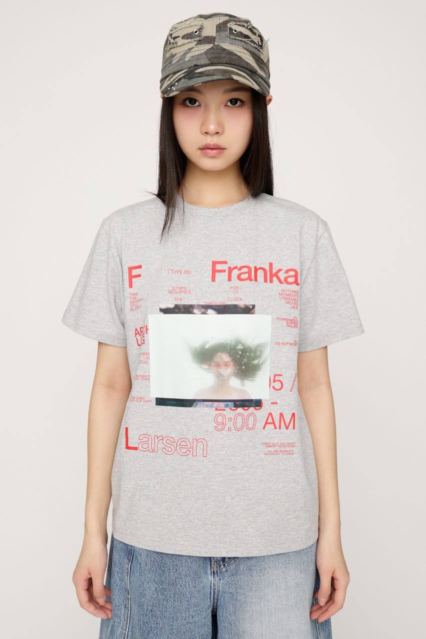 PHOTO LOGO 2 SIZE Tシャツ T.GRY 2