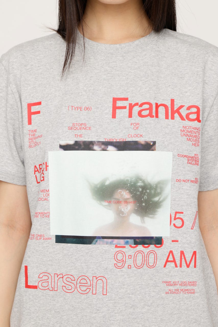 PHOTO LOGO 2 SIZE Tシャツ T.GRY 2