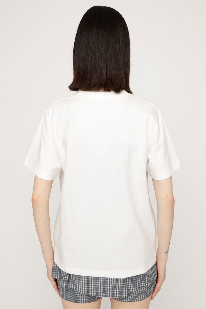 PHOTO LOGO 2 SIZE Tシャツ WHT 1