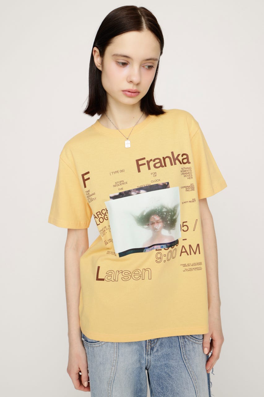 PHOTO LOGO 2 SIZE Tシャツ YEL 2