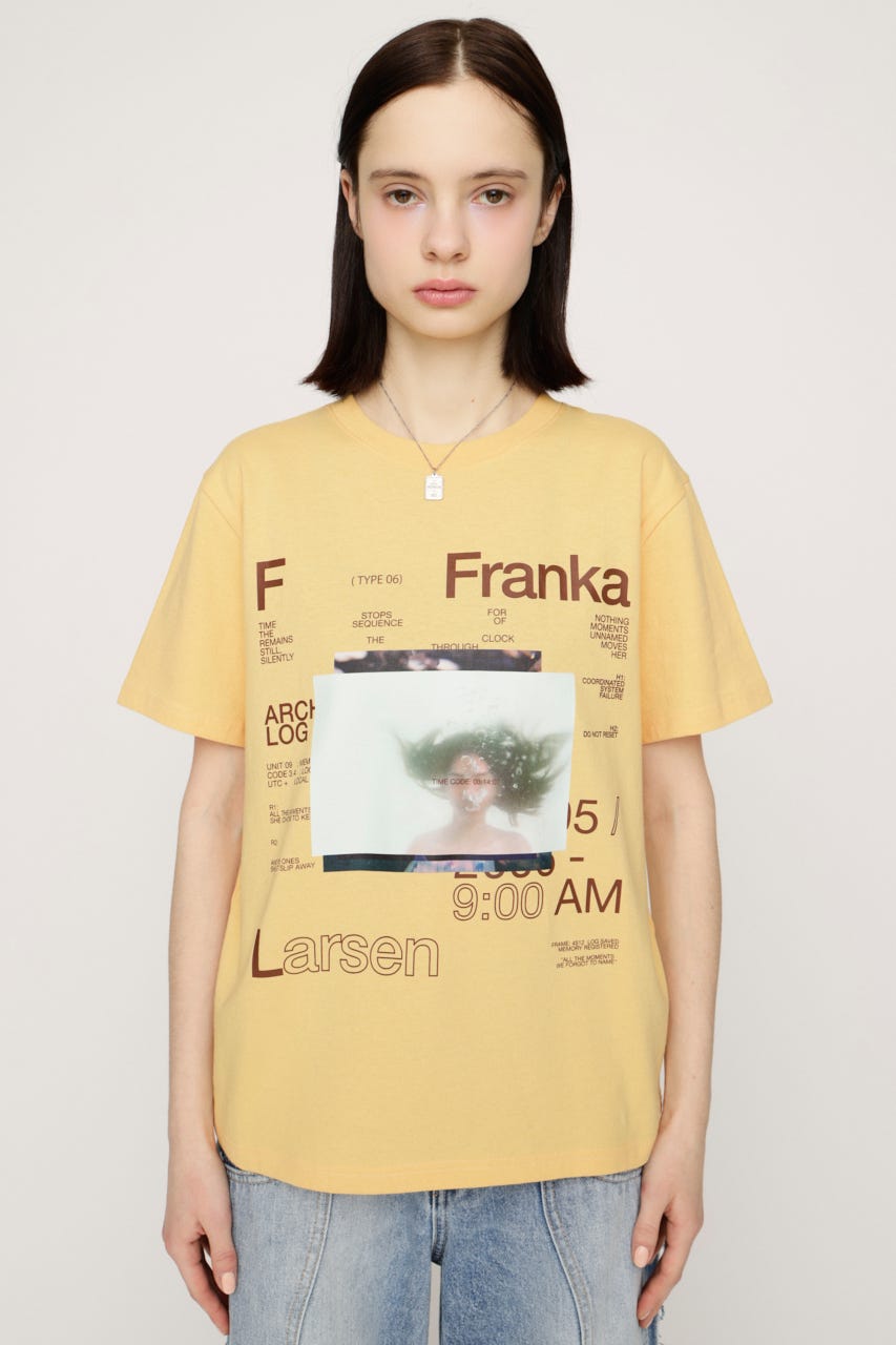 PHOTO LOGO 2 SIZE Tシャツ YEL 2