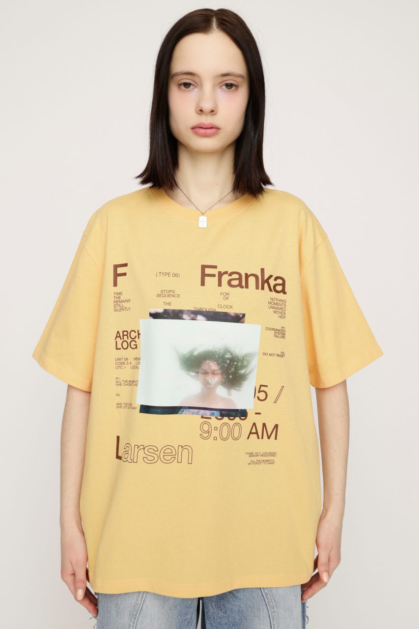 PHOTO LOGO 2 SIZE Tシャツ YEL 2