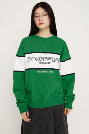 BLOCKING LINE LOGO SW トップス