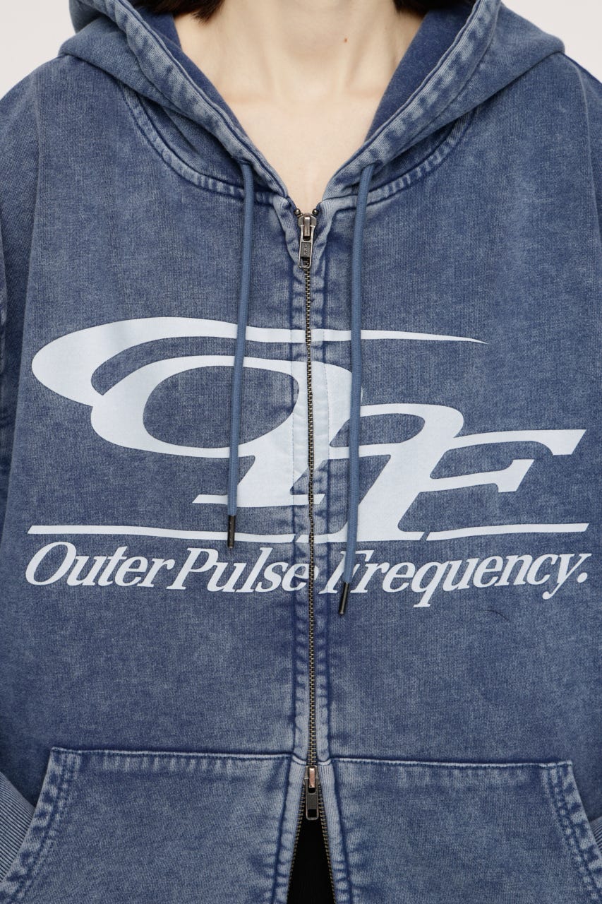 LOGO OVER HOODIE L/BLU FREE