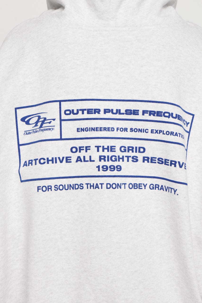 LOGO OVER HOODIE T.GRY FREE