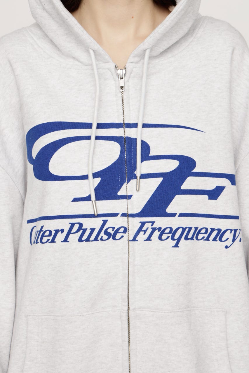 LOGO OVER HOODIE T.GRY FREE