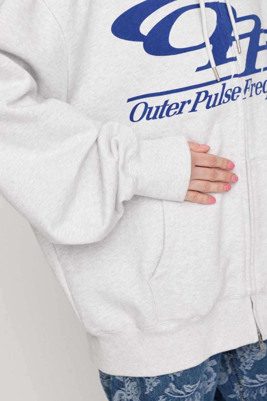 LOGO OVER HOODIE T.GRY FREE