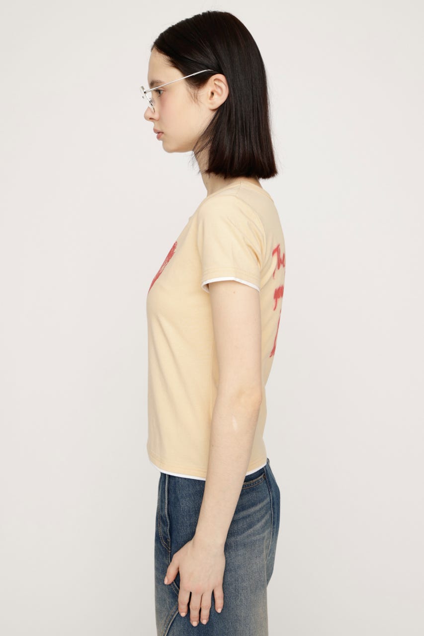 【LIMITED ITEM】HEART LOGO トップス L/YEL FREE