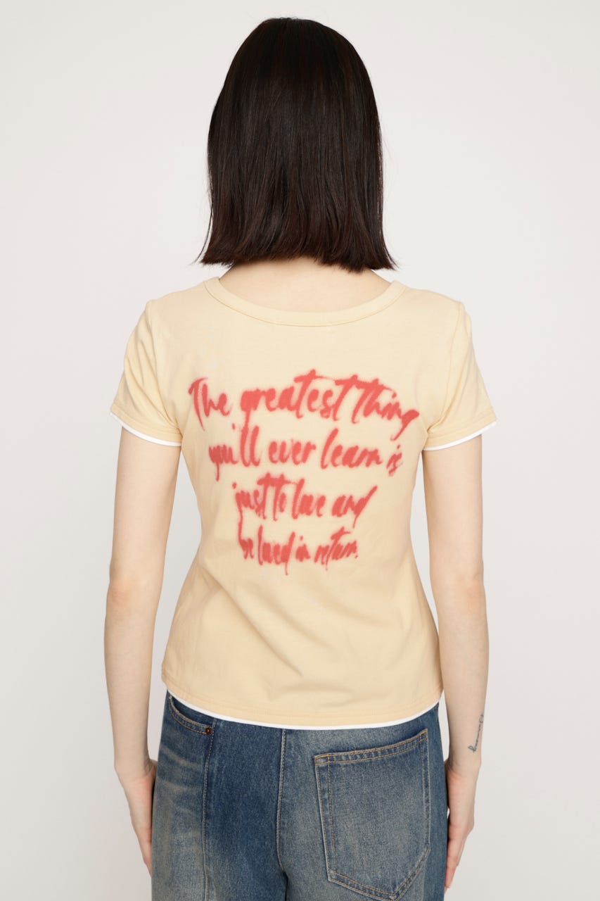 【LIMITED ITEM】HEART LOGO トップス L/YEL FREE