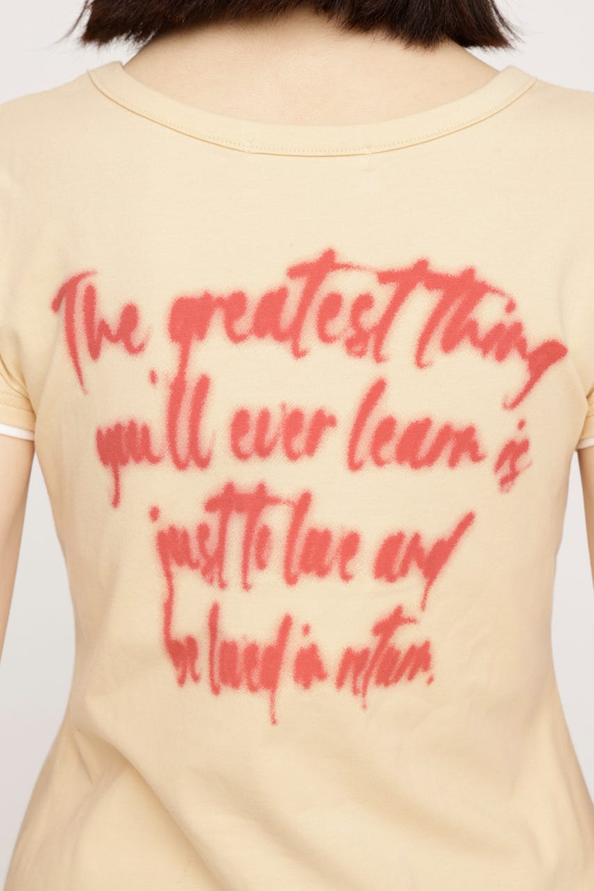 【LIMITED ITEM】HEART LOGO トップス L/YEL FREE