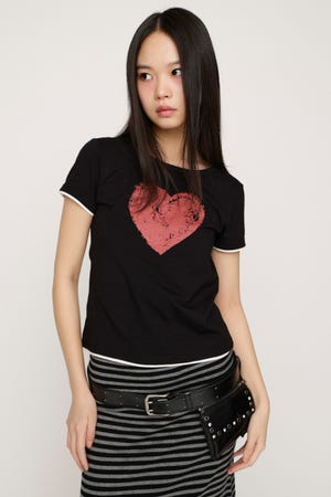 【LIMITED ITEM】HEART LOGO トップス