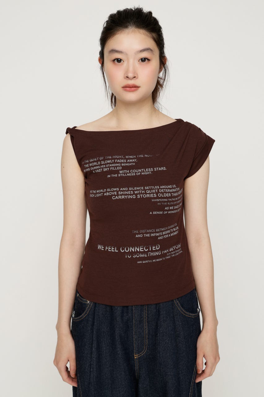 ONESHOLDER ASYMMETRY トップス BRN FREE