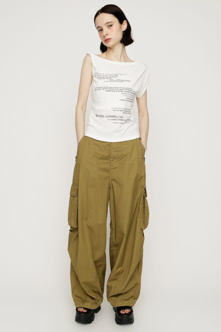 ONESHOLDER ASYMMETRY トップス O/WHT FREE