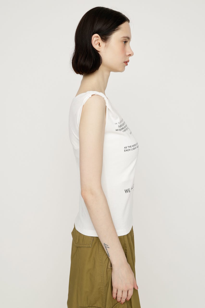 ONESHOLDER ASYMMETRY トップス O/WHT FREE