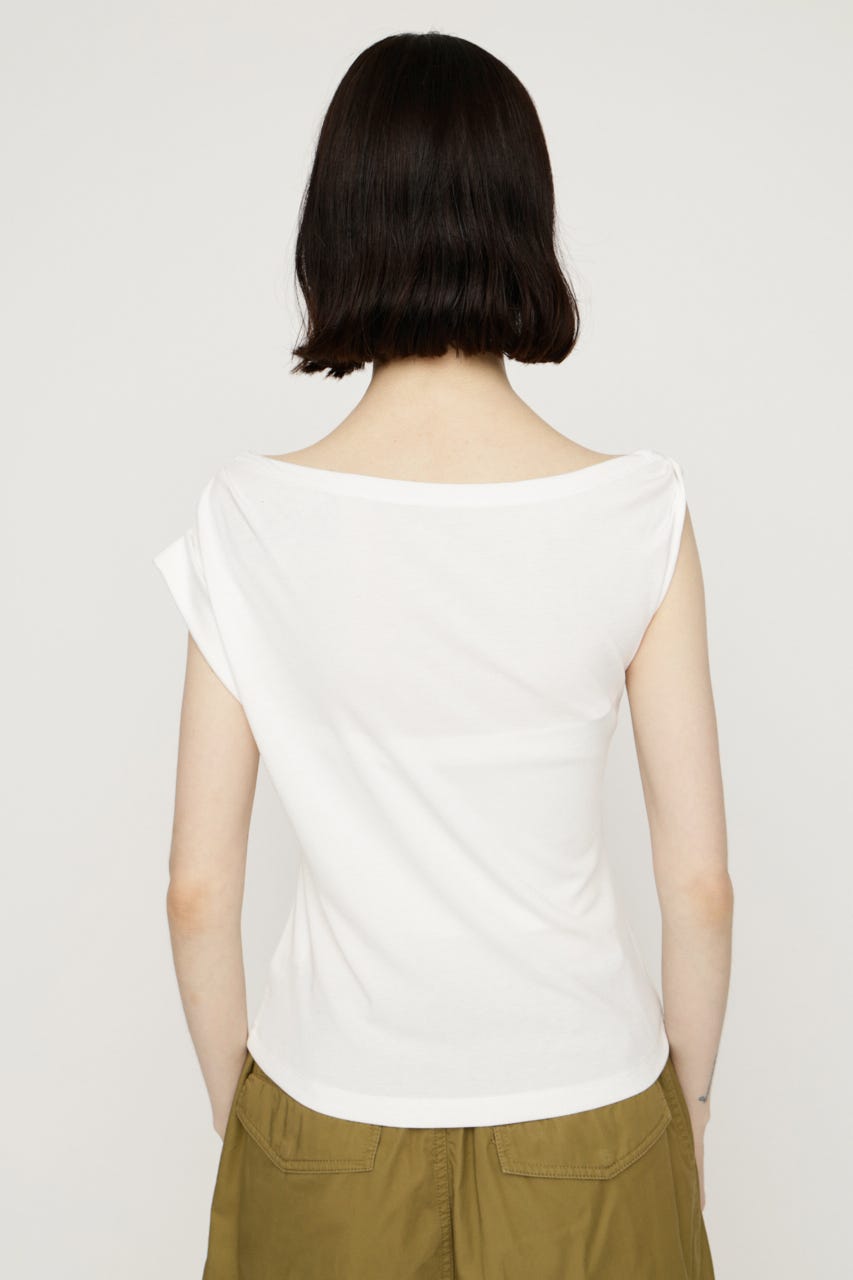 ONESHOLDER ASYMMETRY トップス O/WHT FREE