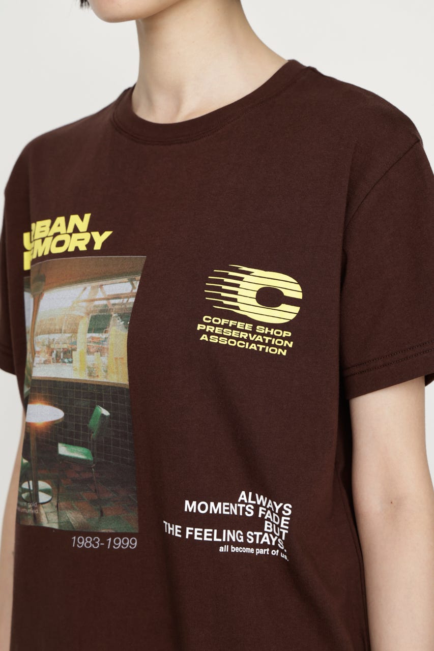 PHOTO LOGO Tシャツ BRN FREE