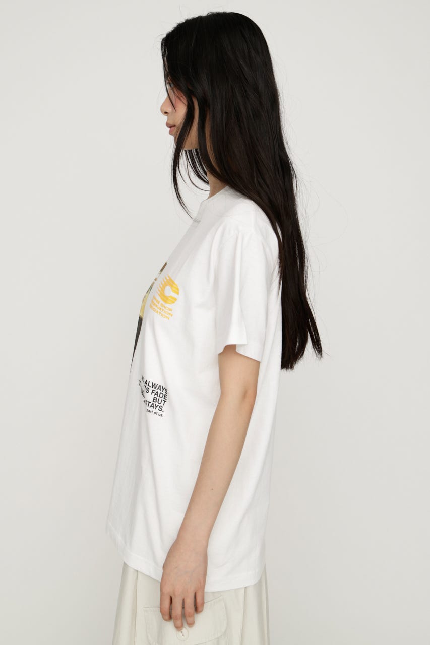 PHOTO LOGO Tシャツ WHT FREE