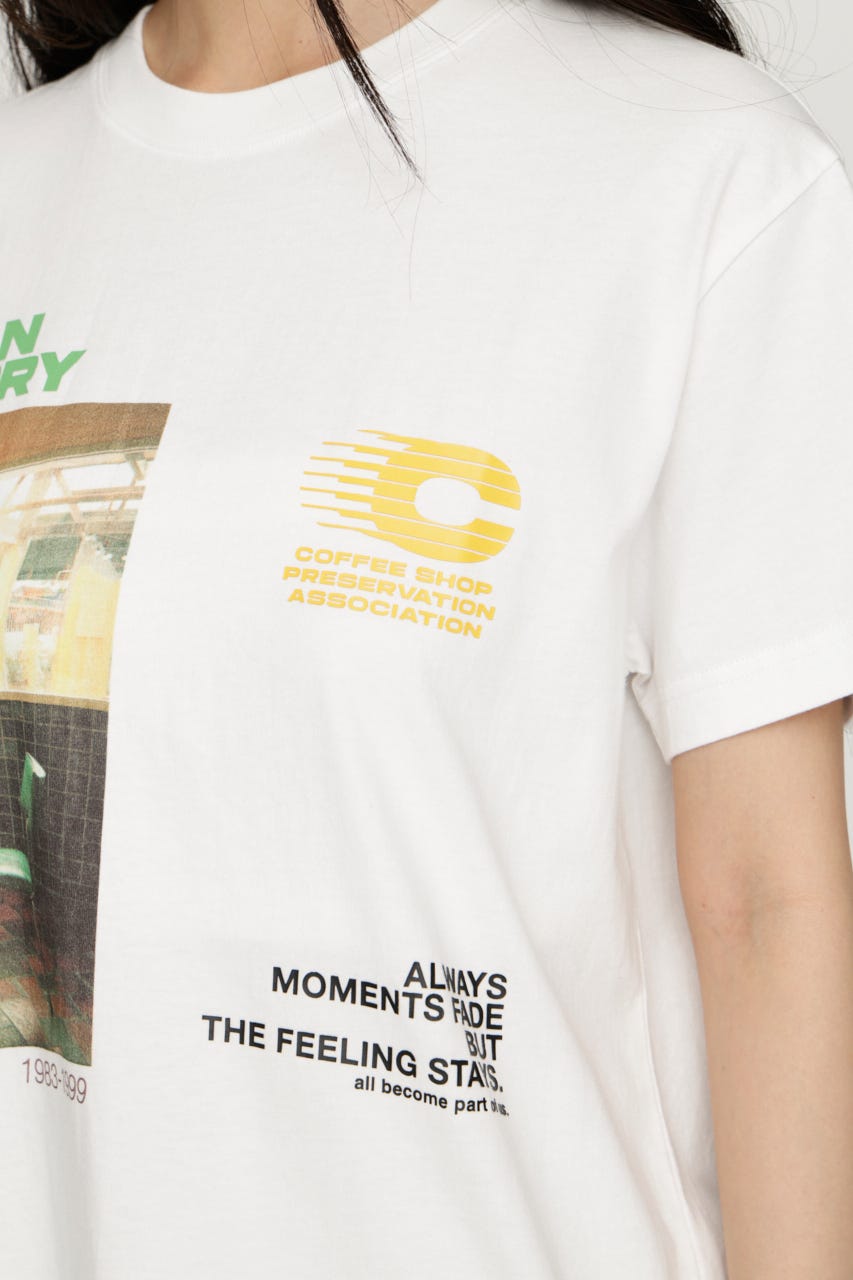 PHOTO LOGO Tシャツ WHT FREE