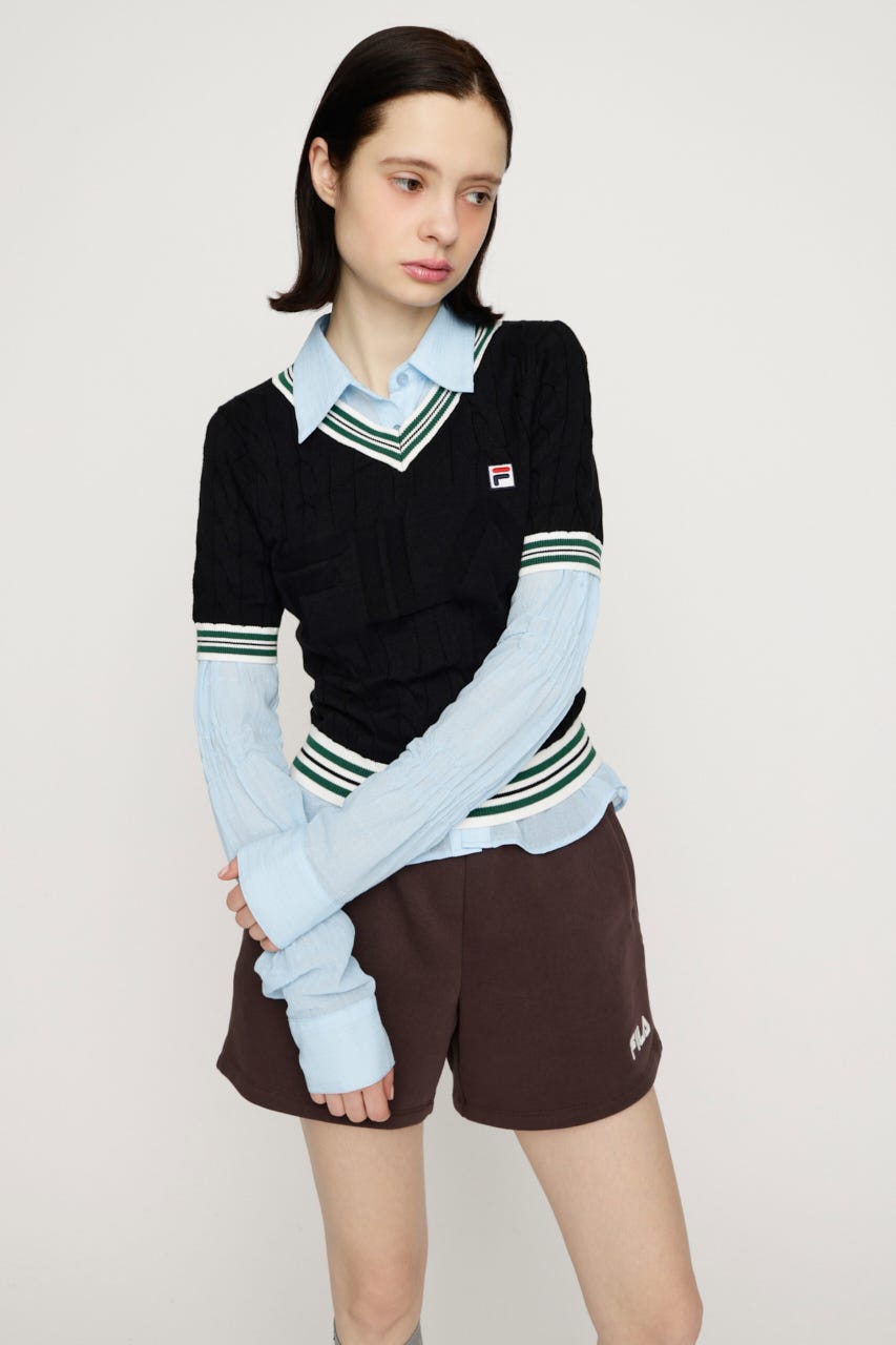 FILA x SLY CABLE KNIT トップス BLK FREE