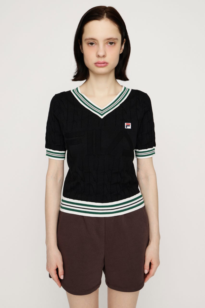 FILA x SLY CABLE KNIT トップス BLK FREE
