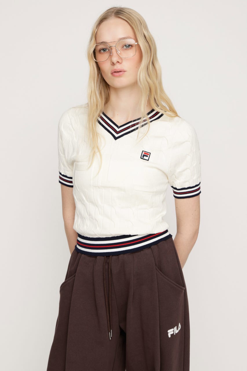 FILA x SLY CABLE KNIT トップス IVOY FREE