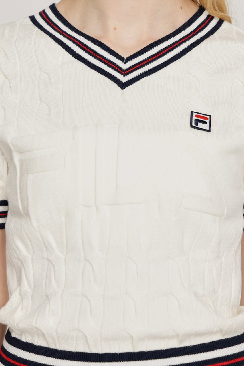 FILA x SLY CABLE KNIT トップス IVOY FREE