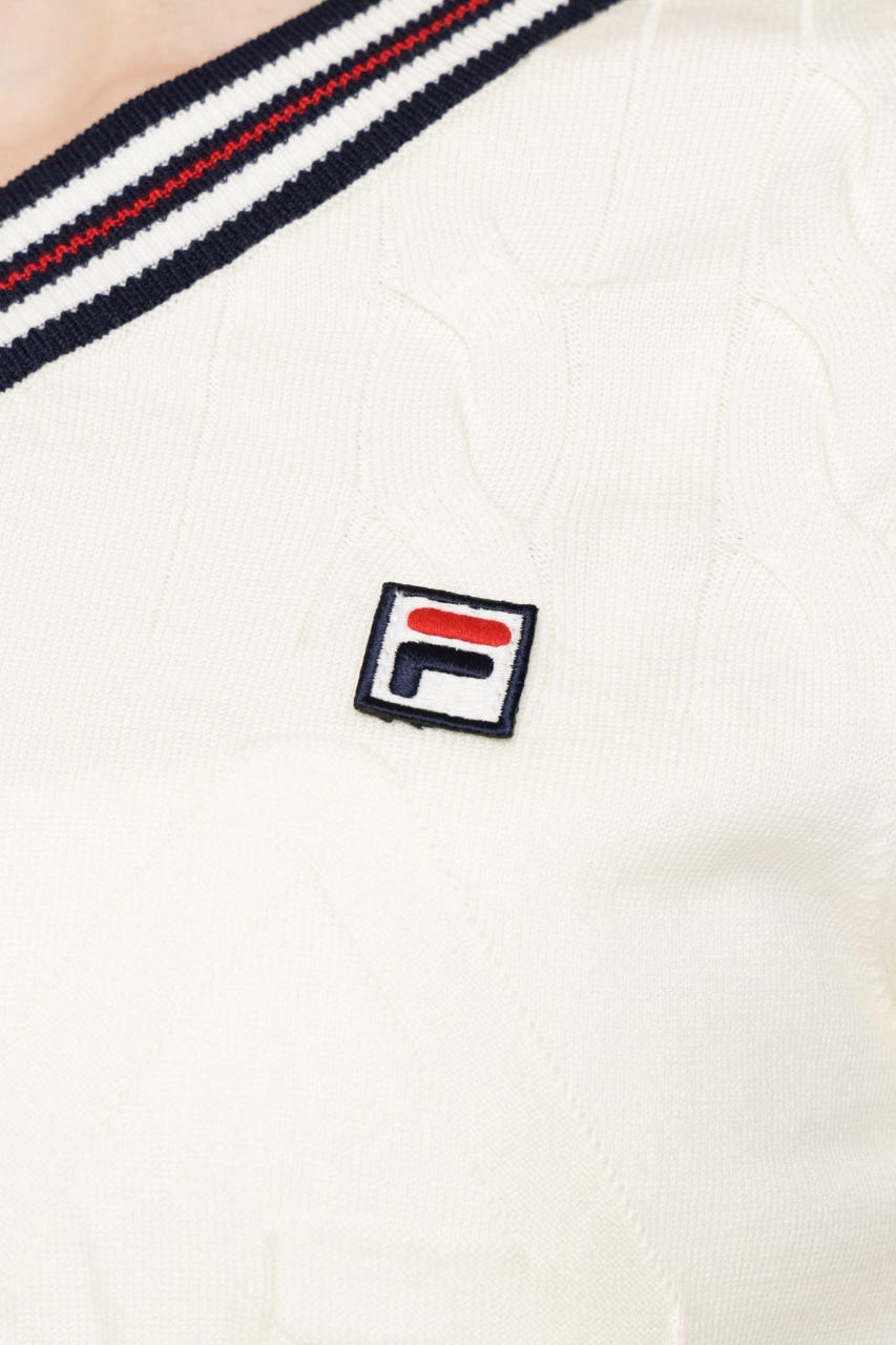 FILA x SLY CABLE KNIT トップス IVOY FREE