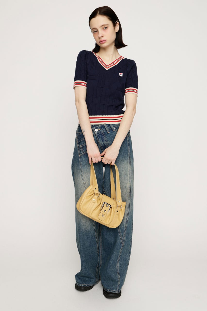 FILA x SLY CABLE KNIT トップス NVY FREE