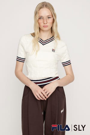 FILA x SLY CABLE KNIT トップス