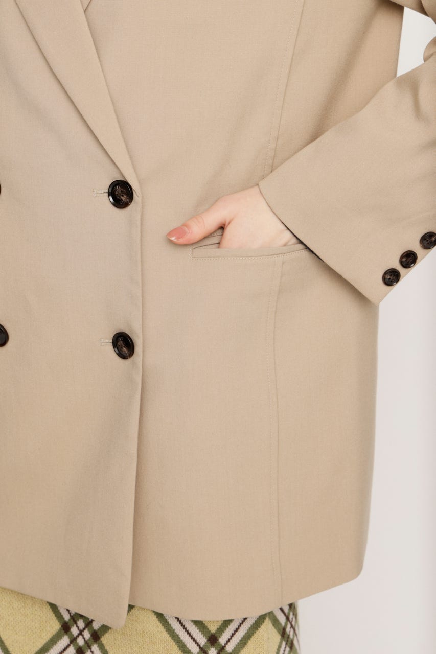 BOXY TAILORED ジャケット L/BEG FREE