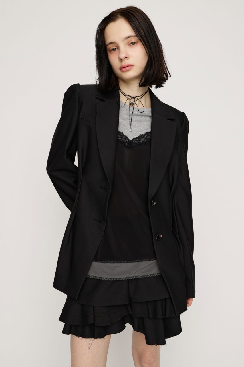 WAIST TUCK TAILOR ジャケット BLK FREE